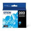 Epson 202 Cyan Inkjet Cartridge with Sensor for Expression Home XP-5100 and WorkForce WF-2860 Printer Cyan