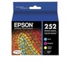 Epson 252 DURABrite Ultra Black & Color Ink Cartridge Combo Pack for WorkForce Series Printers Multi