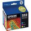 Epson 252 DURABrite Ultra Black & Color Ink Cartridge Combo Pack for WorkForce Series Printers Multi