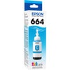 Epson T664 70mL Ink Bottle Bundle for Expression EcoTank ET-4500/2500/2550 - Consists of T664120 Black, T664220 Cyan, T664320 Magenta, T664420 Yellow Cyan