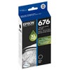 Epson 676XL Durabrite Ultra XL Black Ink Cartridge for WorkForce Pro (WP-Series) WP-4520, WP-4530, WP-4533, WP-4540, WP-4590 All-in-One Printers and WP-4010, WP-4020, WP-4023, WP-4090 Inkjet Printers Black