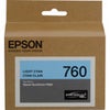 Epson T760 Ultrachrome HD Ink Cartridge for SureColor P600 Inkjet Printer, 25.9ml Capacity, Light Black Light Cyan