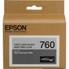 Epson T760 Ultrachrome HD Ink Cartridge for SureColor P600 Inkjet Printer, 25.9ml Capacity, Light Black Light Light Black