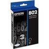 Epson T802 Standard Capacity Cyan DURABrite Ultra Ink Cartridge for WorkForce Pro 4740, 4720 & 4730 Printers Black