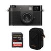 Fujifilm X half Digital Camera, Silver, Free Accessories Bundle Charcoal Silver