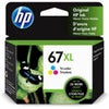 HP 67XL Original High Yield Tri-Color Ink Cartridge for Select ENVY and Deskjet Multi