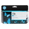 HP 738 DesignJet Ink Cartridge Cyan
