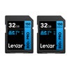 Lexar BLUE Series High-Performance 800x SDHC/SDXC UHS-I Memory 2-Pack Card