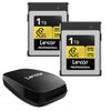 Lexar Gold Series Professional CFexpress 4.0 Type-B 2-Pack Card with Reader