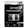 Lexar SILVER Series Professional 1667x UHS-II SDXC Memory 2-Pack Card