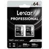 Lexar SILVER Series Professional 1667x UHS-II SDXC Memory 2-Pack Card