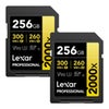 Lexar GOLD Series Professional 2000x UHS-II SDXC Memory 2-Pack Card