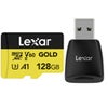 Lexar Professional GOLD microSDXC UHS-II Card Card with Reader