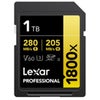 Lexar GOLD Series Professional 1800x UHS-II SDXC Memory Card Single