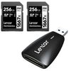 Lexar SILVER Series Professional 1667x UHS-II SDXC Memory 2-Pack Card with Reader