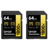 Lexar GOLD Series Professional 1800x UHS-II SDXC Memory Card 2-Pack