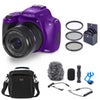 Minolta MNB10Z 64MP Digital Camera, Red, Bundle with Shotgun Microphone, 49mm Filter Kit and Shoulder Bag Purple