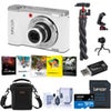 Minolta MNB5Z 56MP 5K Ultra HD 2.8" LCD Screen Digital Camera, Black, Bundle with Shoulder Bag, 64GB Memory Card, Tripod, Cleaning Kit, PC Software Kit White