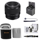 Sony FE 50mm f/1.8 Lens for Sony E, Bundle with Tiffen 49mm UV and