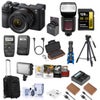 Sony Alpha a7C II Mirrorless Camera with FE 28-60mm f/4-5.6 Lens, Silver, Bundle with On-Camera Flash Speedlight, Roller Bag, Software Kit and 40.5mm Filter Kit Black