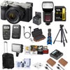 Sony Alpha a7C II Mirrorless Camera with FE 28-60mm f/4-5.6 Lens, Silver, Bundle with On-Camera Flash Speedlight, Roller Bag, Software Kit and 40.5mm Filter Kit Silver
