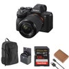 Sony Alpha a7 IV Mirrorless Camera with FE 28-70mm f/3.5-5.6 OSS Lens Bundle with 128GB Memory Card, Backpack, Battery, 55mm Filter Kit Black
