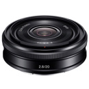 Sony E 20mm f/2.8 Lens for Sony E, Black