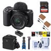 Sony Alpha ZV-E10 II Mirrorless Camera with E PZ 16-50mm f/3.5-5.6 OSS II Lens, White Bundle with 128GB Memory Card, 2x Battery, Charger Base, Microphone, MT-11 Tripod and PC Software License Key Black
