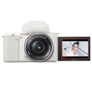 Sony ZV-E10 Mirrorless Camera with 16-50mm Lens, White