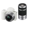 Sony ZV-E10 Mirrorless Camera with 16-50mm Lens, Black with E 55-210mm f/4.5-6.3 OSS E-Mount Lens White
