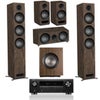 Jamo Studio Series 5.1 Channel Home Theater System, Bundle with Denon AVR-S770H 75W Network AV Receiver, Black Walnut
