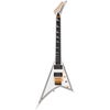 Jackson MJ Series Rhoads RR24MG Electric Guitar, Snow White with Black Pinstripes Snow White with Yellow Pinstripes