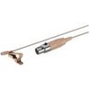 JTS CM-125i Omni-Directional Subminiature Lavaliere Microphone, 50Hz-18kHz, Black Beige