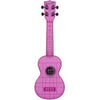 Kala Waterman Seaglass Collection Transparent Soprano Ukulele Amethyst Purple