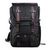 K&F Concept Multi-Functional Waterproof Camera Travel Backpack with Tripod Holder and Laptop Compartment, Large, Black Black