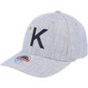Kelvin Mitchell and Ness 110 Flexfit Adjustable Hat Gray with K
