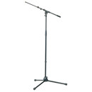 K&M 210/9 Microphone Stand with Telescoping Boom, 35.4-63.1" Height, Black