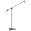 K&M 21430 Mobile Overhead Microphone Stand, 52.7-87" Height, Black