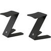 K&M 26773 Z-Style Tabletop Monitor Stand, Structured Black, Pair Black