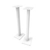Kanto ST Series Universal Bookshelf Speaker Floor Stand, Pair Matte White