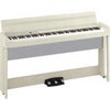 Korg C1 Air Bluetooth 88 Key Digital Piano with Real Weighted Hammer Action 3 Keyboard, Black White