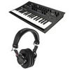Korg minilogue xd 37-Keys Polyphonic Analog Synthesizer, White Keys, Bundle with TAPH100 Studio Monitor Headphones White