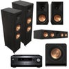 Klipsch Reference Premiere RP-8000F II 5.1 Home Theater System, Bundle with 2x RP-8000F II 8" Floorstanding Speaker, RP-504C II Center Channel Speaker, 2x RP-600M II Bookshelf Speaker, RP-1200SW 12" Subwoofer, Integra DRX 9.2CH AV Receiver Ebony
