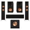 Klipsch Reference Premiere RP-8000F II 5.1 Home Theater Pack, Bundle with 2x RP-8000F II 8" Floorstanding Speaker, RP-504C II Center Channel Speaker, 2x RP-600M II Bookshelf Speaker, RP-1200SW 12" Subwoofer, Walnut Walnut