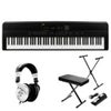 Kawai ES920 88-Key Portable Digital Piano, Black Bundle with Stand, Sustain Pedal, HPS3000 Studio Headphones Black