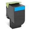 Lexmark 80C0H10 Black Toner Cartridge for CX410 Series Multifunction Printers, 4000 Pages Yield Cyan
