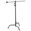 Lowel 40" C-Stand Turtle Base Kit with 2.5" Grip Head and 40" Grip Arm, Chrome Black