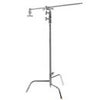 Lowel 40" C-Stand Turtle Base Kit with 2.5" Grip Head and 40" Grip Arm, Chrome Chrome