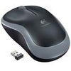 Logitech M185 Optical Wireless Mouse, USB, Swift Gray Gray