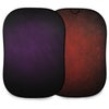 Manfrotto 5x7' Vintage Collapsible Reversible Background, Aubergine/Crimson Aubergine/Crimson